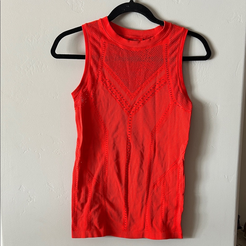 Athleta Women's Bright Red Sleeveless Knit Tank Top